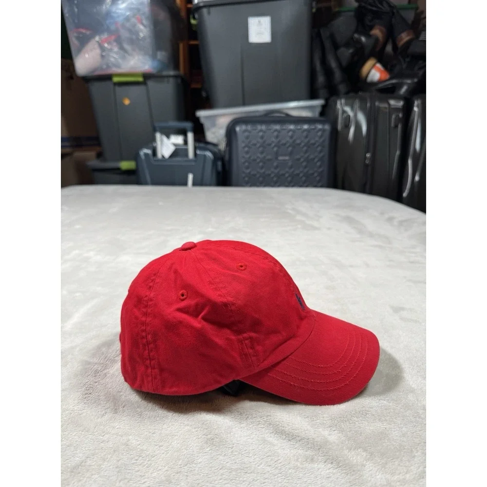 Vintage Polo Ralph Lauren Hat Boys 4-7 Red Cotton